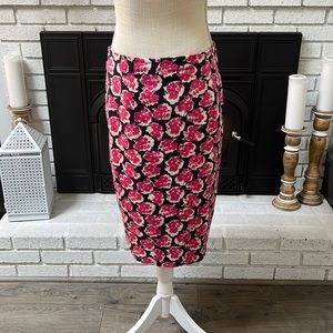 GUC Boden Pencil Skirt Navy Floral UK12L US8L